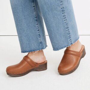 Madewell Oiled Leather CECILY clogs